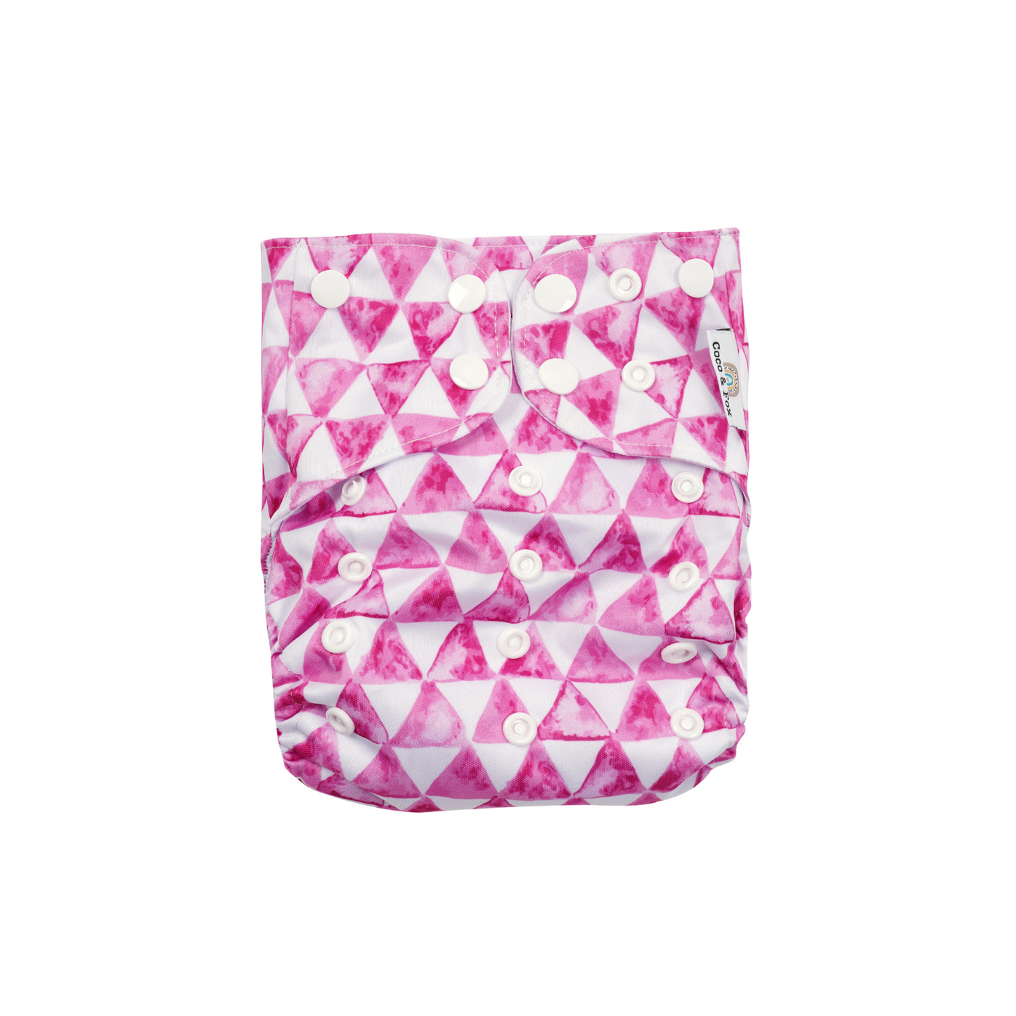 Reusable Swim Nappy with Fuchsia triangles